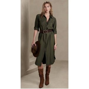 Banana Republic Utility Maxi Shirtdress (NWT)